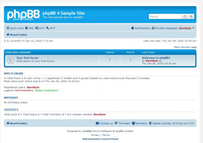 phpBB4 版面页面
